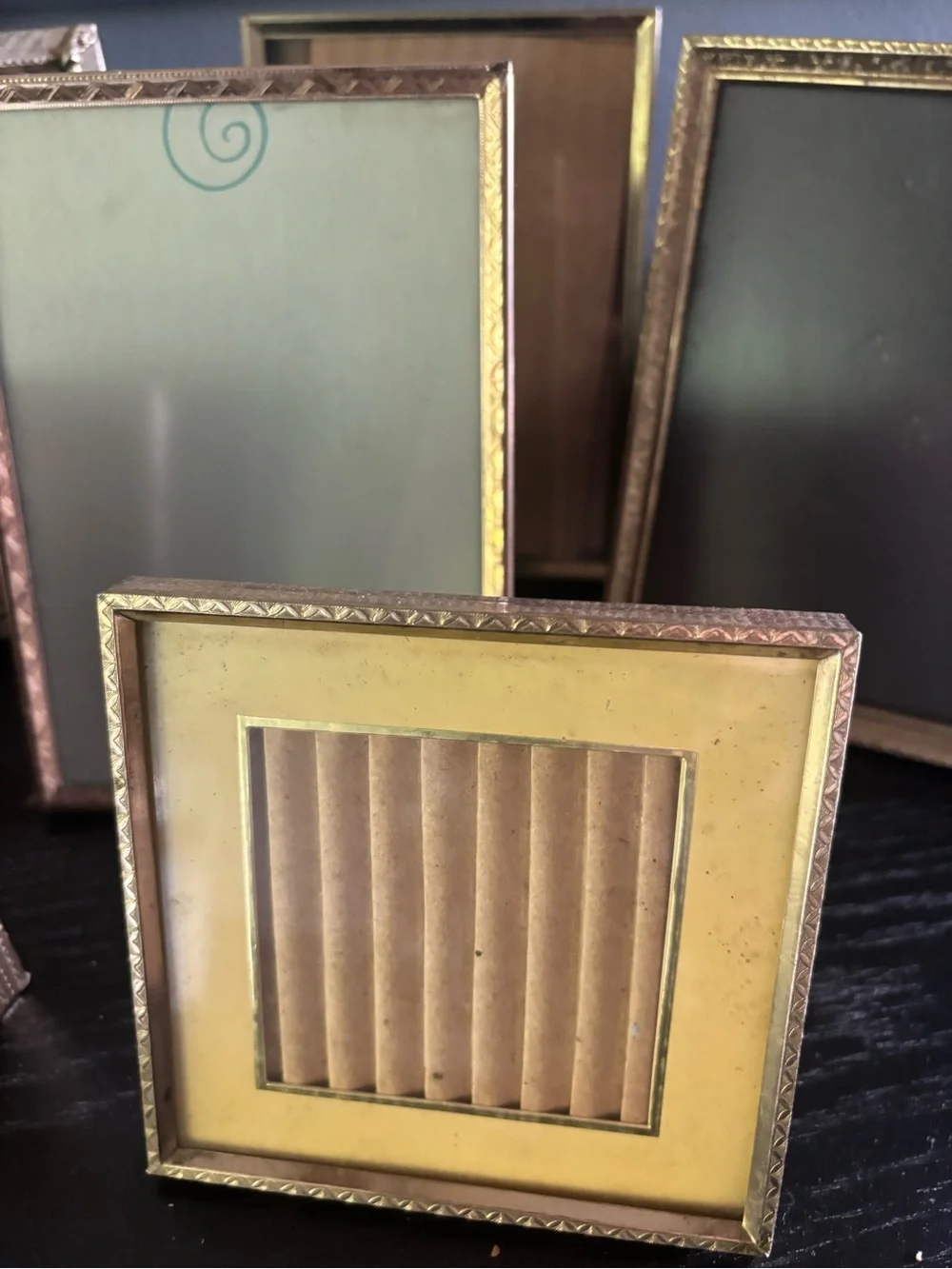 Vintage MCM Gold Picture Frame Lot-12 Frames